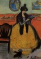 Reading La Vortrag 1901 kubist Pablo Picasso